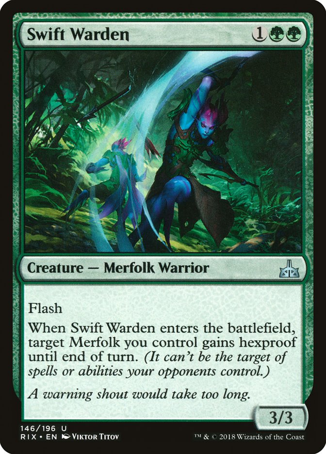 Swift Warden 146 (Rivals of Ixalan)  - Foil | Good Games Adelaide SA
