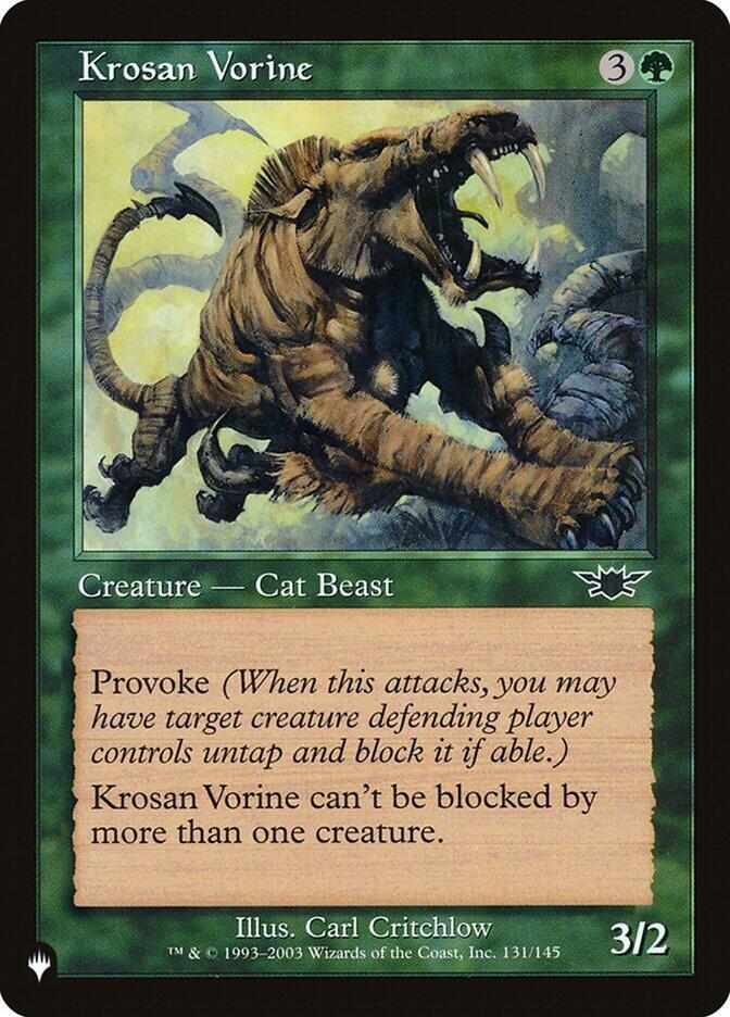 Krosan Vorine 131/145 (The List Reprints)  | Good Games Adelaide SA