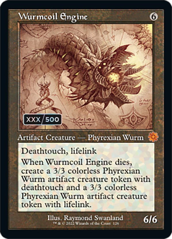 Wurmcoil Engine (Retro Schematic) (Serial Numbered) [The Brothers' War Retro Artifacts] | Good Games Adelaide SA