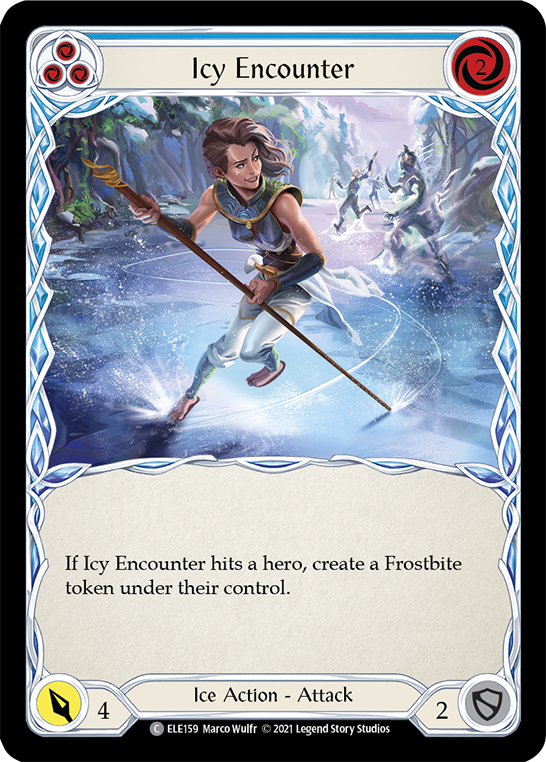 Icy Encounter (Blue) [ELE159] (Tales of Aria)  1st Edition Normal | Good Games Adelaide SA