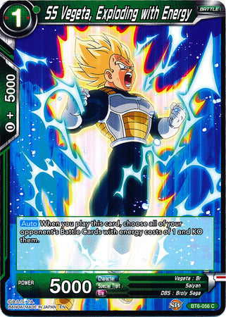SS Vegeta, Exploding with Energy [BT6-056] | Good Games Adelaide SA
