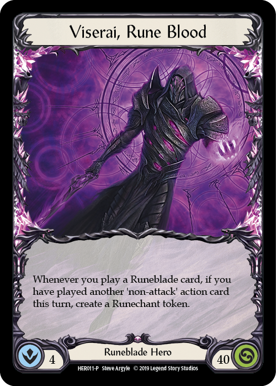 Viserai, Rune Blood [HER011-P] (Promo)  1st Edition Cold Foil | Good Games Adelaide SA