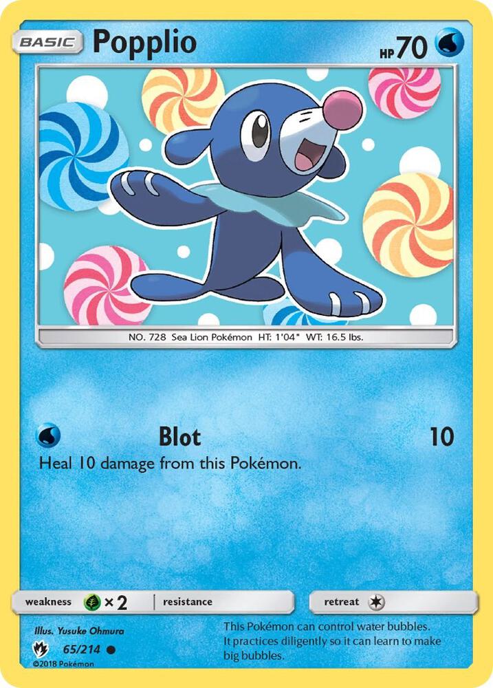 Popplio 65/214 (SM - Lost Thunder)  | Good Games Adelaide SA