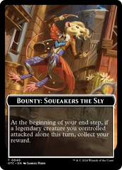 Bounty: Squeakers the Sly // Bounty Rules Double-Sided Token [Outlaws of Thunder Junction Commander Tokens] | Good Games Adelaide SA