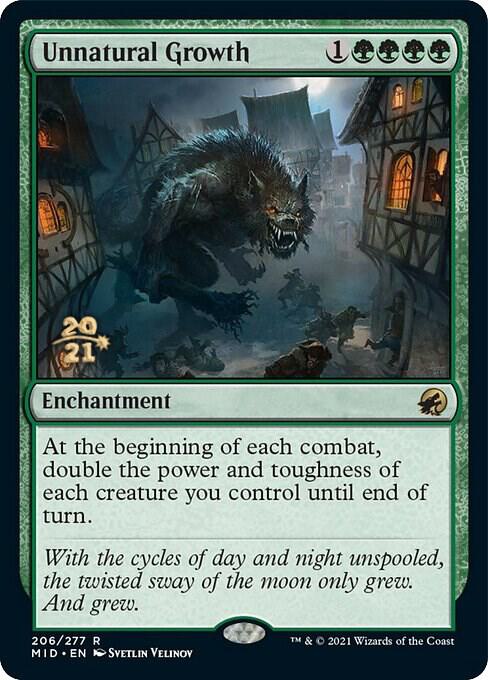 Unnatural Growth 206 (Prerelease Cards)  - Foil | Good Games Adelaide SA