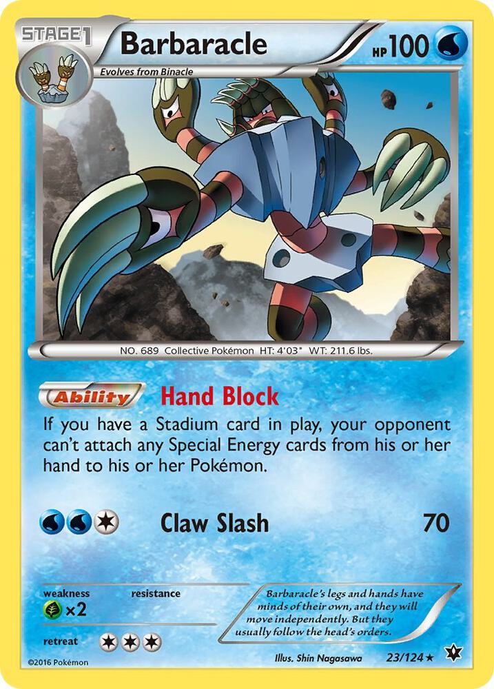 Barbaracle 23/124 (XY - Fates Collide)  | Good Games Adelaide SA