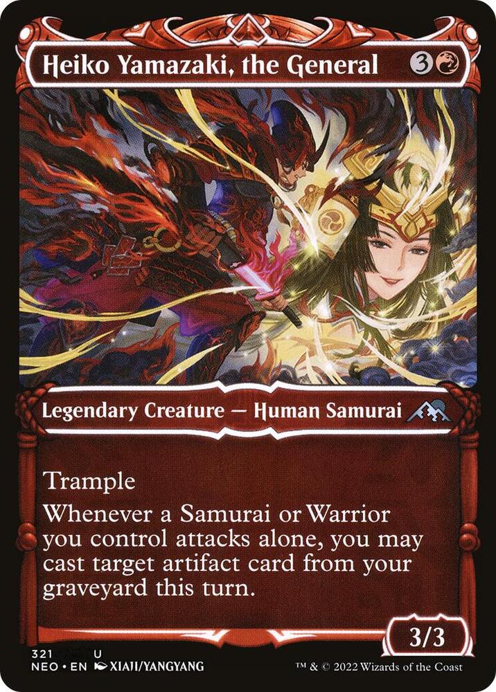 Heiko Yamazaki, the General 321 (Kamigawa: Neon Dynasty)  - Showcase Foil | Good Games Adelaide SA