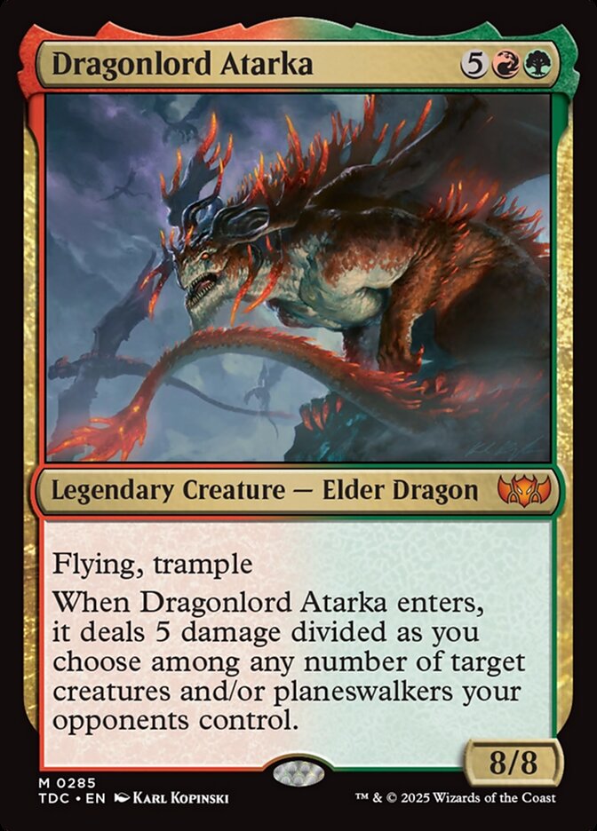 Dragonlord Atarka 285 (Commander: Tarkir: Dragonstorm)  | Good Games Adelaide SA