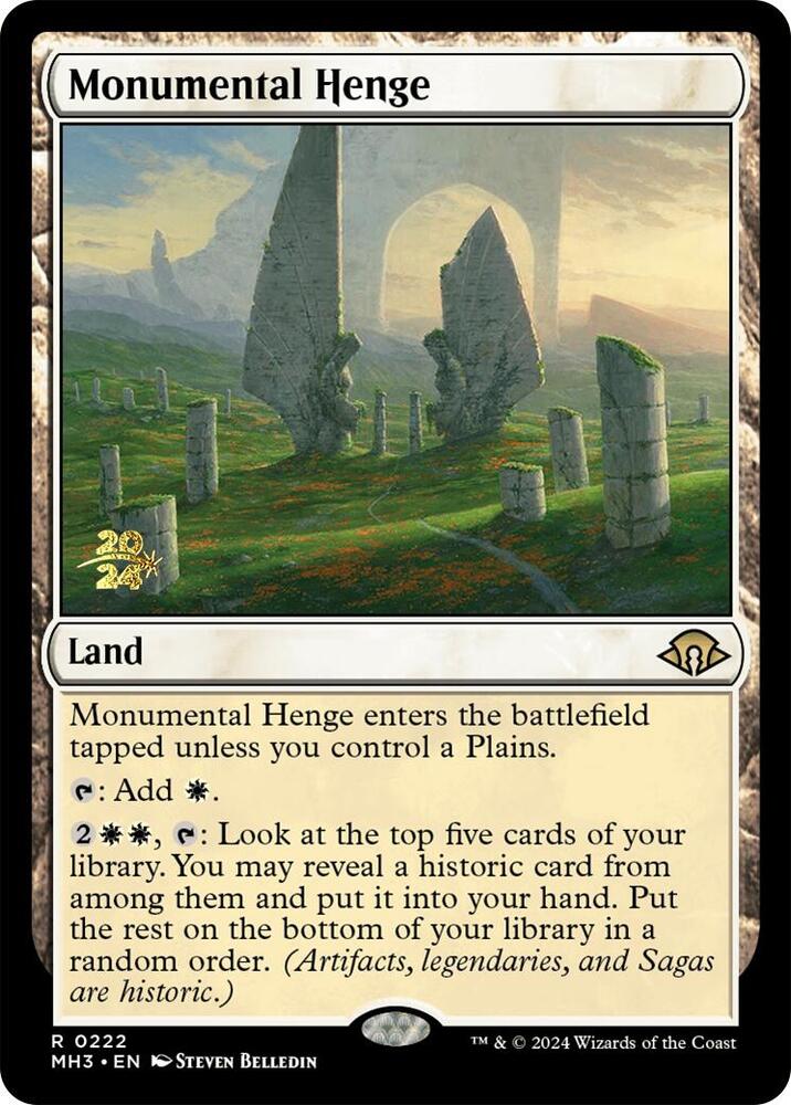 Monumental Henge 222 (Prerelease Cards)  - Foil | Good Games Adelaide SA
