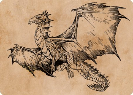 Ancient Bronze Dragon Art Card (58) [Commander Legends: Battle for Baldur's Gate Art Series] | Good Games Adelaide SA