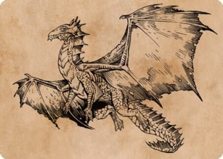 Ancient Bronze Dragon Art Card 58 81 58 (Art Series: Commander Legends: Battle for Baldur's Gate)  | Good Games Adelaide SA