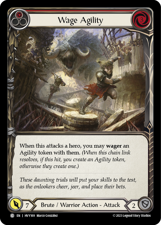 Wage Agility (Red) [HVY169] (Heavy Hitters)  Rainbow Foil | Good Games Adelaide SA