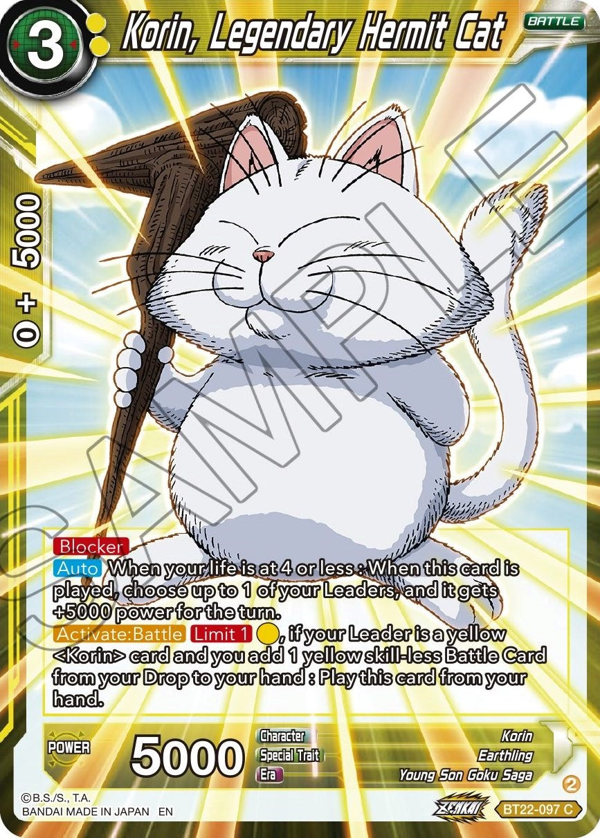 Korin, Legendary Hermit Cat (BT22-097) [Critical Blow] | Good Games Adelaide SA