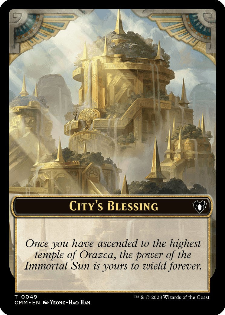 City's Blessing // Dragon Egg Double-Sided Token [Commander Masters Tokens] | Good Games Adelaide SA