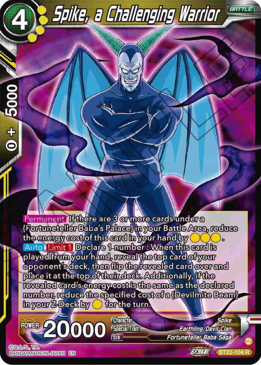 Spike, a Challenging Warrior (BT22-104) [Critical Blow] | Good Games Adelaide SA