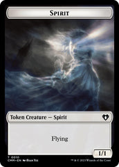 Spirit (0010) // Drake Double-Sided Token [Commander Masters Tokens] | Good Games Adelaide SA