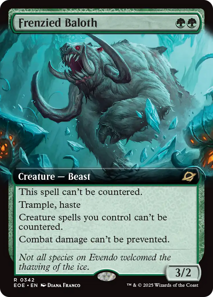 Frenzied Baloth (Extended Art) [Edge of Eternities] | Good Games Adelaide SA