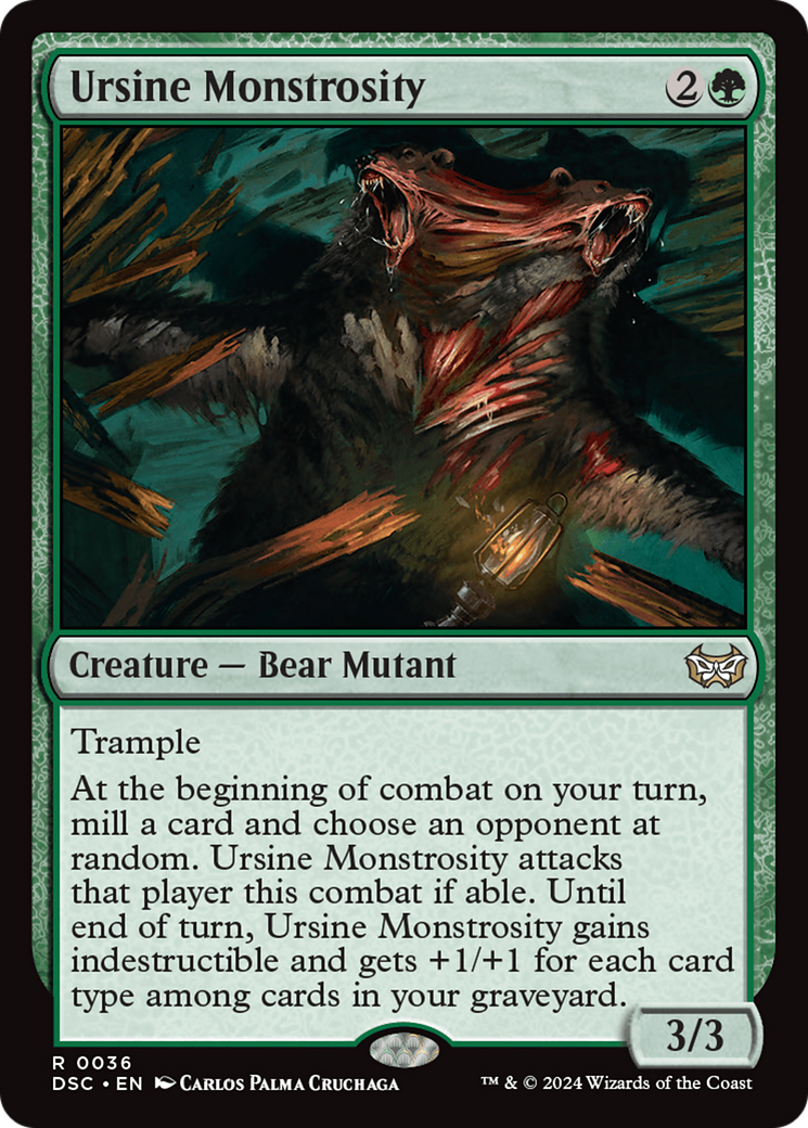 Ursine Monstrosity [Duskmourn: House of Horror Commander] | Good Games Adelaide SA