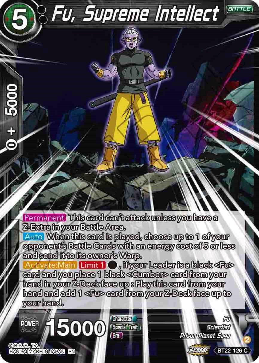 Fu, Supreme Intellect (BT22-126) [Critical Blow] | Good Games Adelaide SA