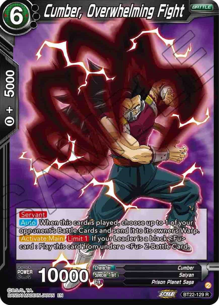 Cumber, Overwhelming Fight (BT22-129) [Critical Blow] | Good Games Adelaide SA