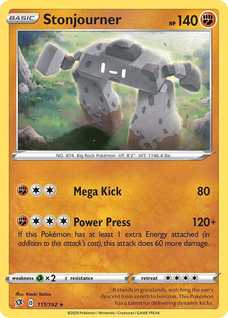 Stonjourner (111/192) (Theme Deck Exclusive) [Sword & Shield: Rebel Clash] | Good Games Adelaide SA