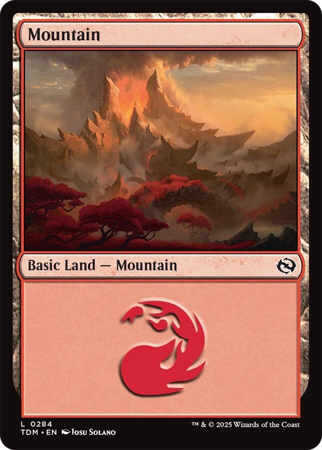 Mountain 284 (Tarkir: Dragonstorm)  - Foil | Good Games Adelaide SA