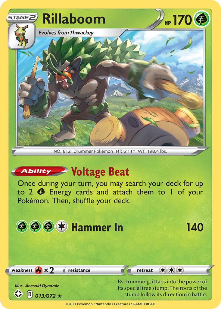 Rillaboom (013/072) [Sword & Shield: Shining Fates] | Good Games Adelaide SA