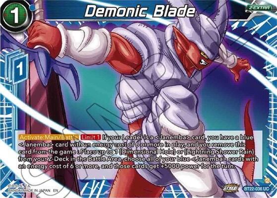 Demonic Blade (BT22-036) [Critical Blow] | Good Games Adelaide SA