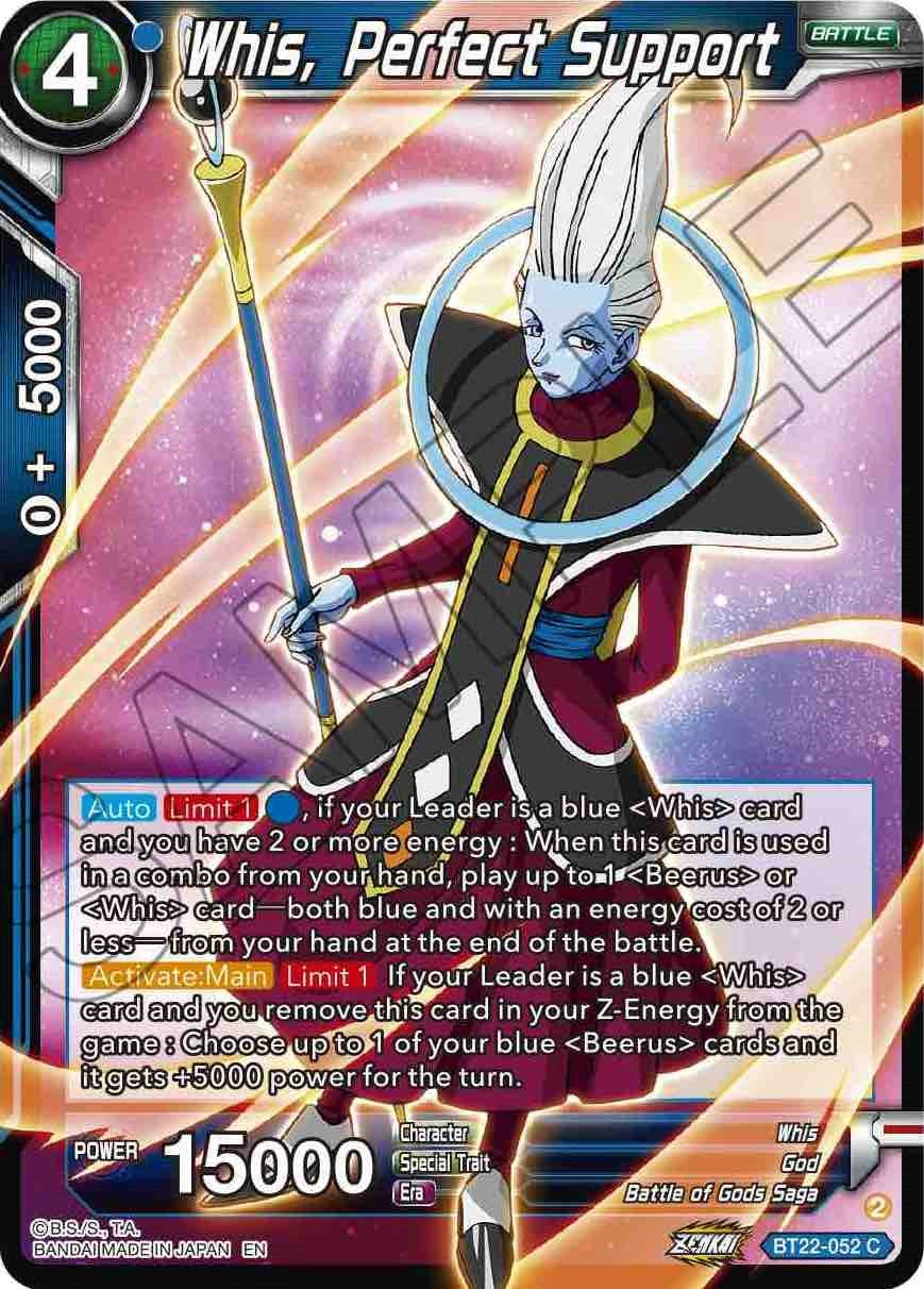 Whis, Perfect Support (BT22-052) [Critical Blow] | Good Games Adelaide SA