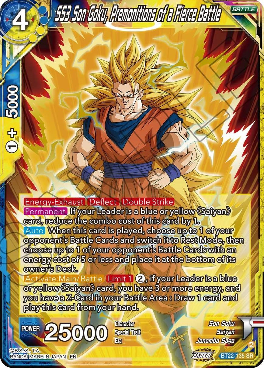 SS3 Son Goku, Premonitions of a Fierce Battle (BT22-135) [Critical Blow] | Good Games Adelaide SA