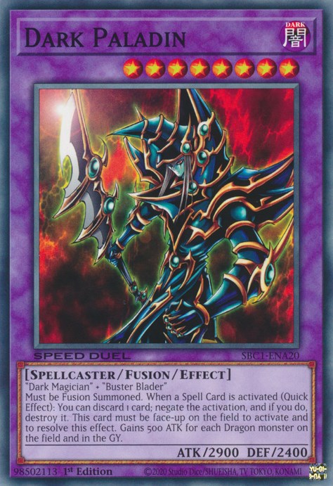 Dark Paladin [SBC1-ENA20] Common | Good Games Adelaide SA