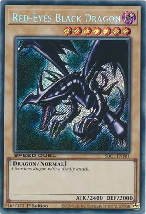 Red-Eyes Black Dragon [SBC1-ENF01] Secret Rare | Good Games Adelaide SA