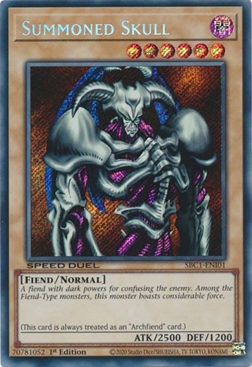 Summoned Skull [SBC1-ENI01] Secret Rare | Good Games Adelaide SA