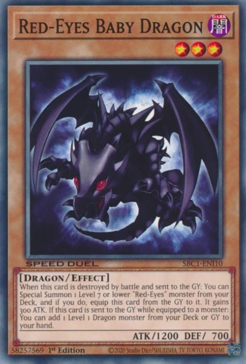 Red-Eyes Baby Dragon [SBC1-ENI10] Common | Good Games Adelaide SA
