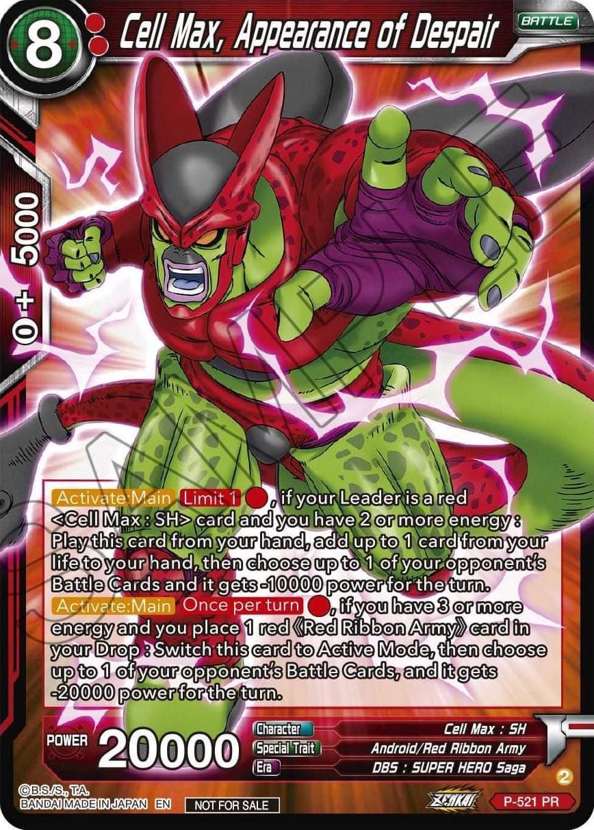 Cell Max, Appearance of Despair (Zenkai Series Tournament Pack Vol.5) (P-521) [Tournament Promotion Cards] | Good Games Adelaide SA