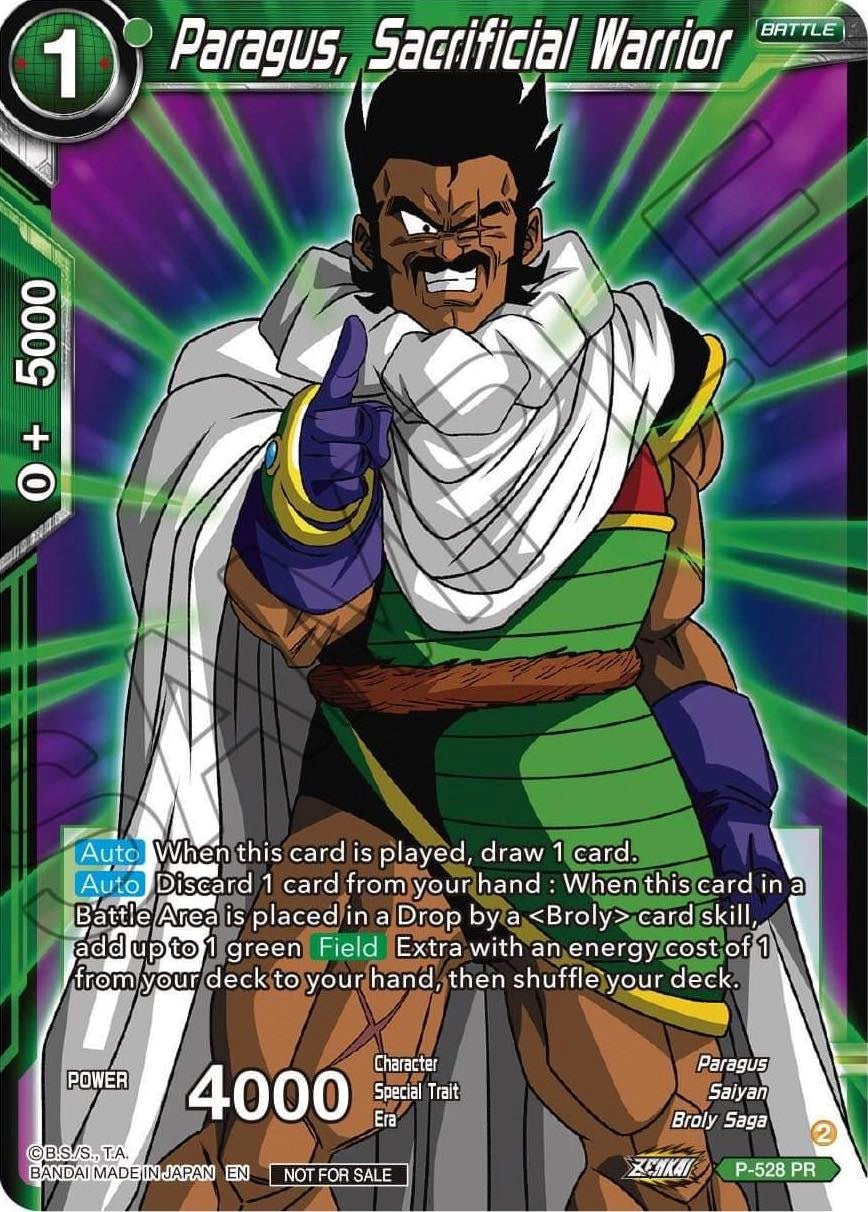 Paragus, Sacrificial Warrior (Zenkai Series Tournament Pack Vol.5) (P-528) [Tournament Promotion Cards] | Good Games Adelaide SA