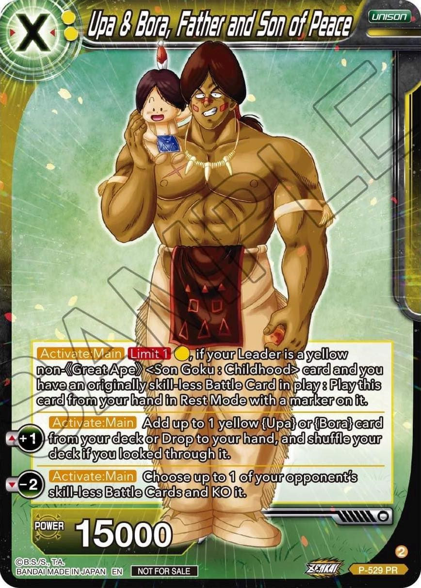 Upa & Bora, Father and Son of Peace (Zenkai Series Tournament Pack Vol.5) (P-529) [Tournament Promotion Cards] | Good Games Adelaide SA