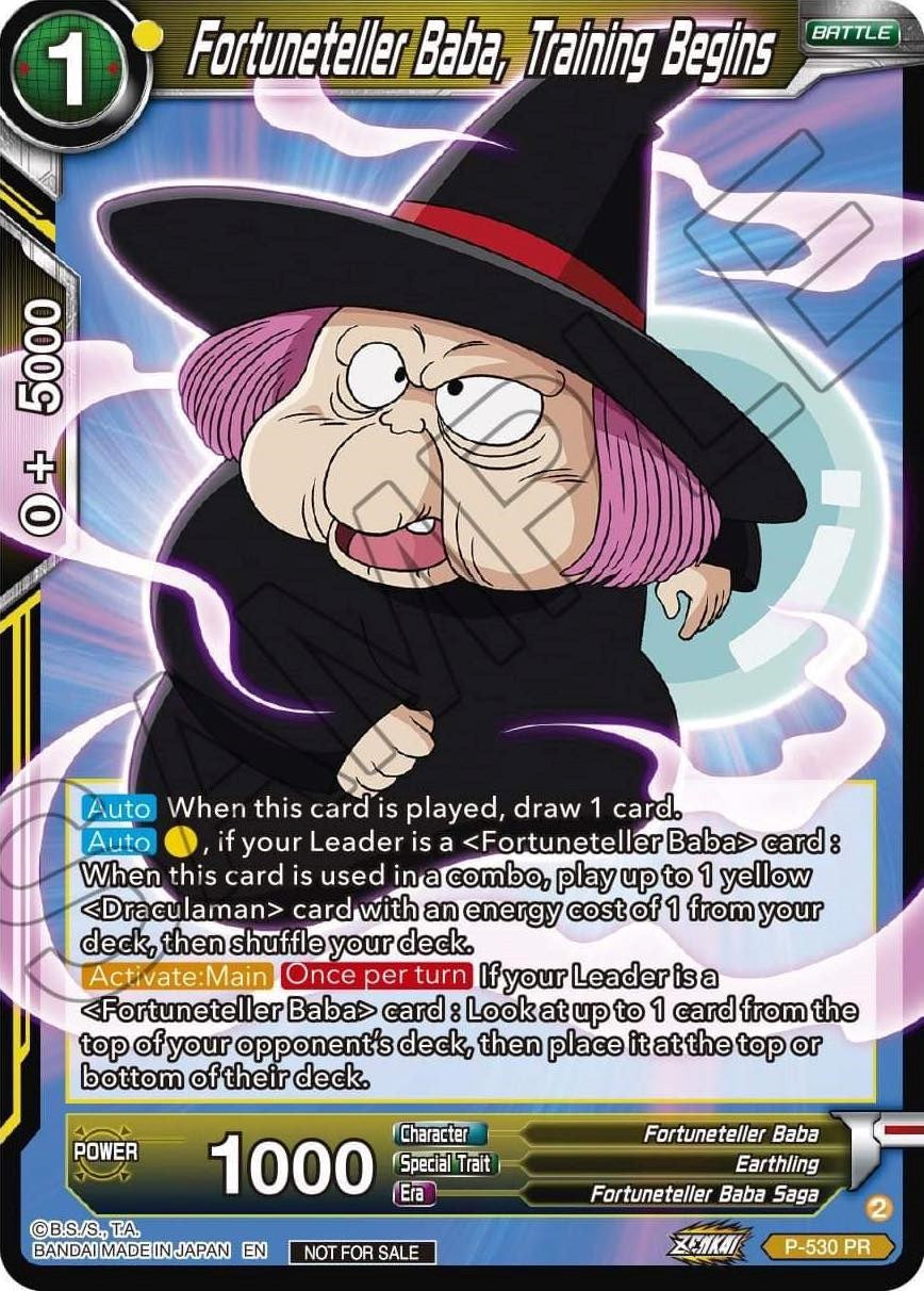 Fortuneteller Baba, Training Begins (Zenkai Series Tournament Pack Vol.5) (P-530) [Tournament Promotion Cards] | Good Games Adelaide SA