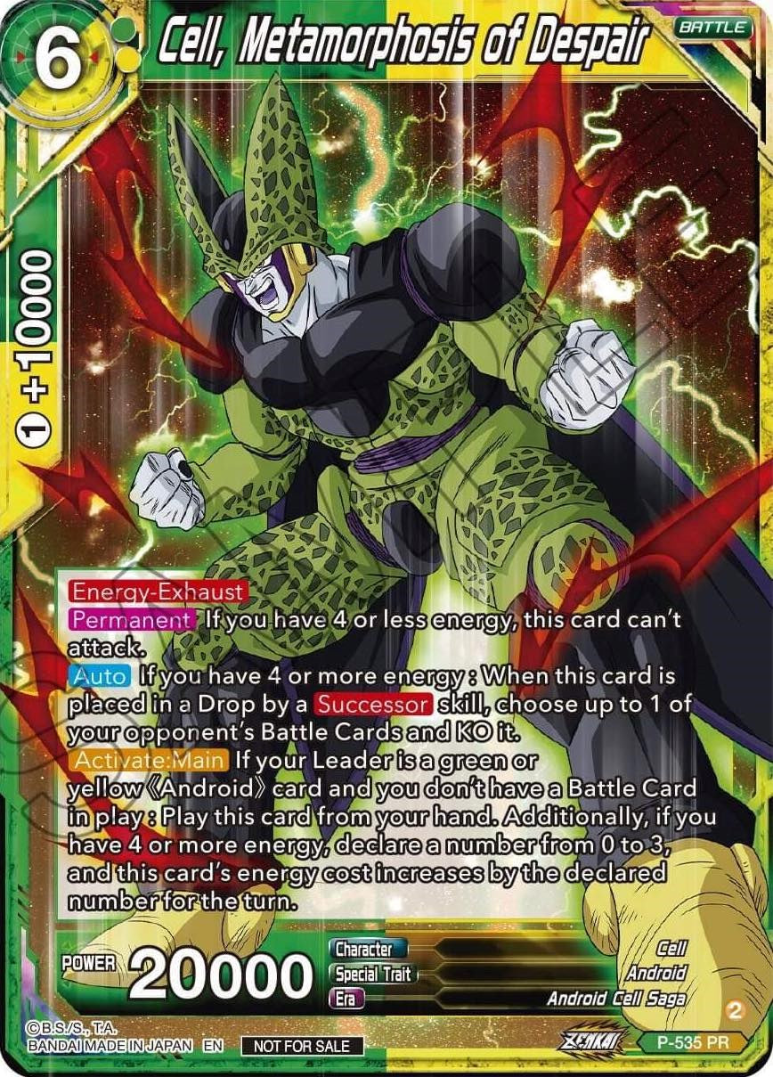 Cell, Metamorphosis of Despair (Zenkai Series Tournament Pack Vol.5) (P-535) [Tournament Promotion Cards] | Good Games Adelaide SA