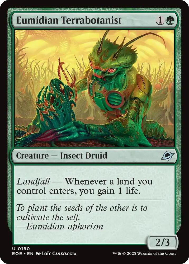 Eumidian Terrabotanist 180 (Edge of Eternities)  - Foil | Good Games Adelaide SA