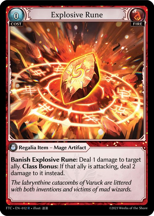 Explosive Rune (012) [Fractured Crown] | Good Games Adelaide SA