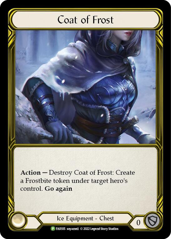 Coat of Frost (Golden) [FAB105] (Promo)  Cold Foil | Good Games Adelaide SA