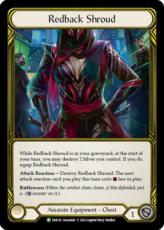 Redback Shroud (Golden) [FAB123] (Promo)  Cold Foil | Good Games Adelaide SA