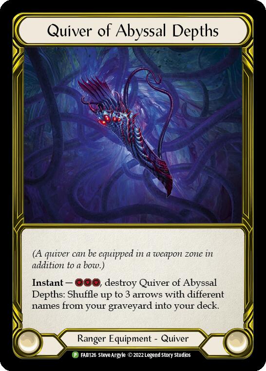 Quiver of Abyssal Depths (Golden) [FAB126] (Promo)  Cold Foil | Good Games Adelaide SA