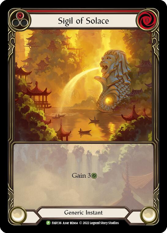 Sigil of Solace [FAB0136] (Promo)  Rainbow Foil | Good Games Adelaide SA