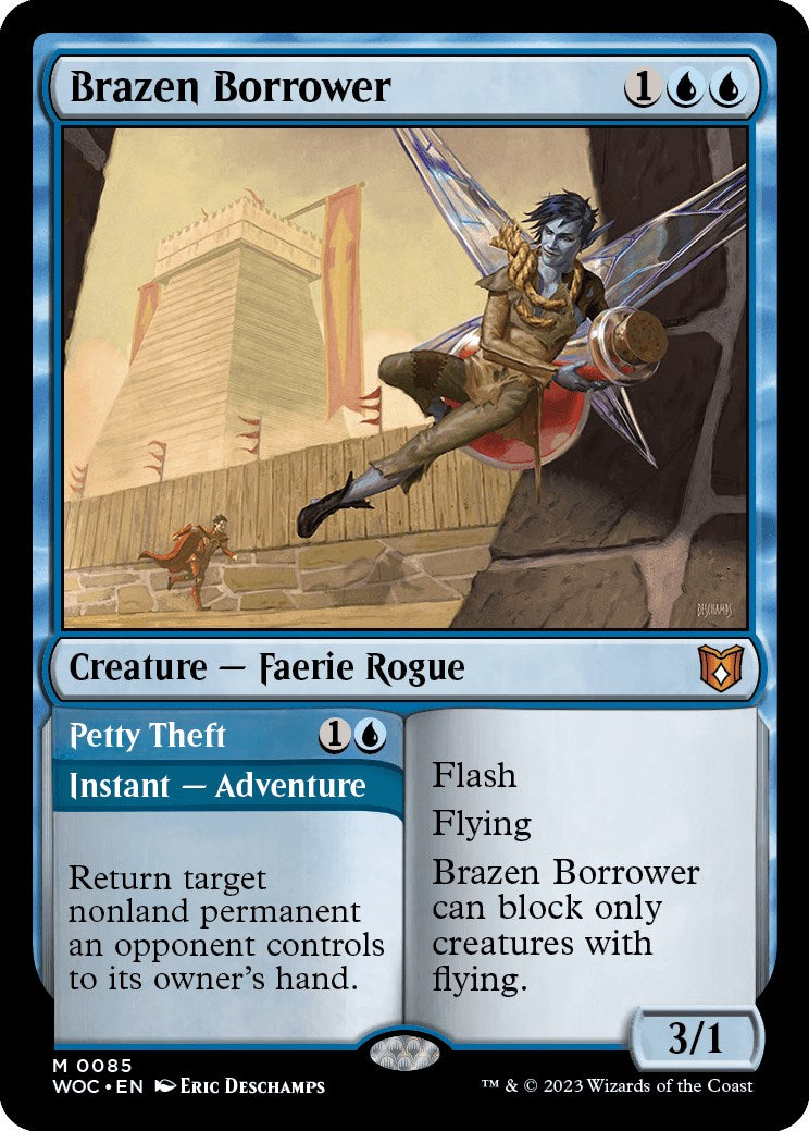 Brazen Borrower // Pretty Theft [Wilds of Eldraine Commander] | Good Games Adelaide SA