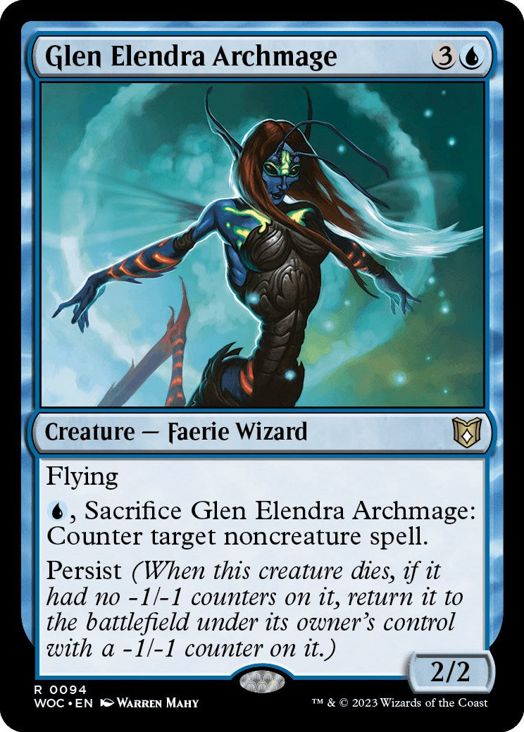 Glen Elendra Archmage [Wilds of Eldraine Commander] | Good Games Adelaide SA