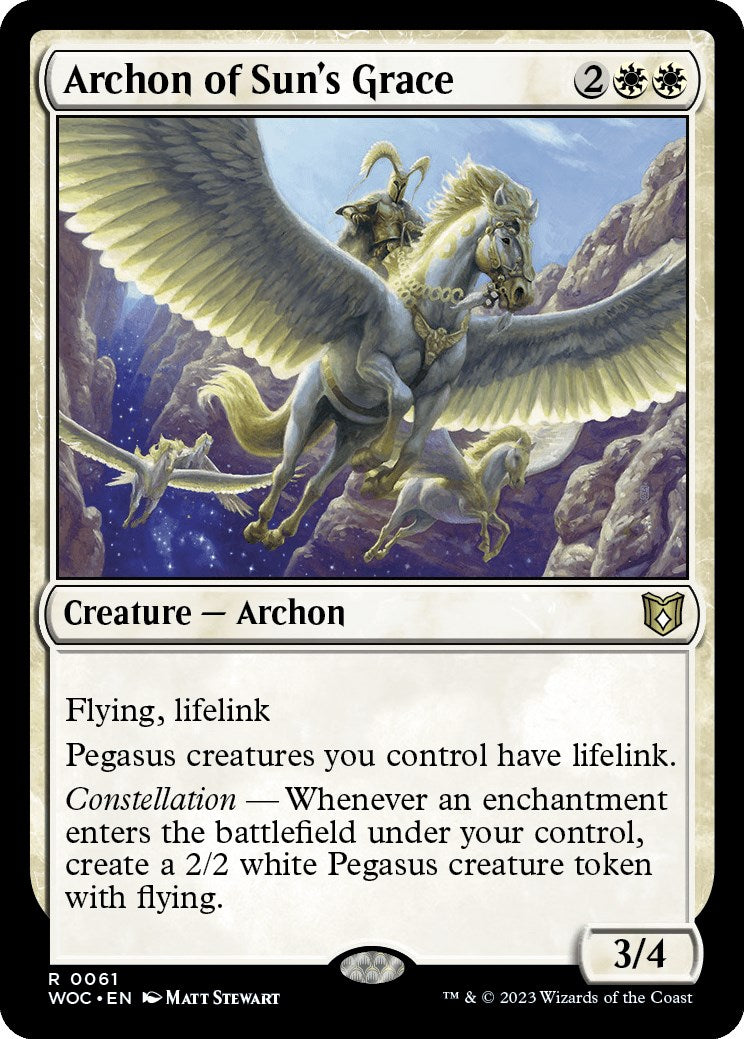 Archon of Sun's Grace [Wilds of Eldraine Commander] | Good Games Adelaide SA