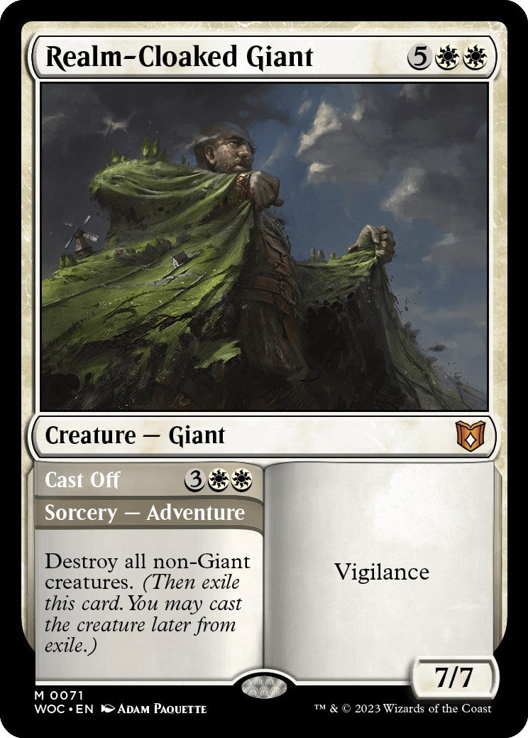 Realm-Cloaked Giant // Cast Off [Wilds of Eldraine Commander] | Good Games Adelaide SA