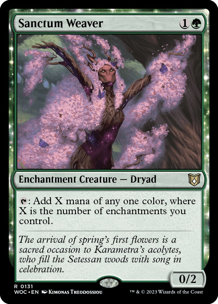 Sanctum Weaver [Wilds of Eldraine Commander] | Good Games Adelaide SA